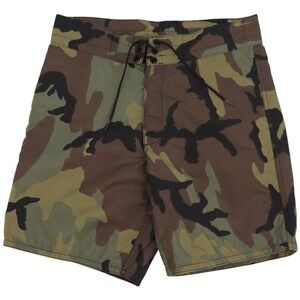 Birdwell Beach Britches Mens Camo Board Shorts Size 30 Swim Trunks Made in USA